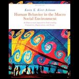 Human Behavior in the Macro Social Environment