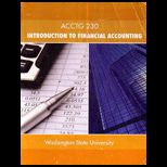 Introduction to Finanacial Accounting   Text (Custom)