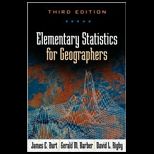 Elementary Statistics for Geographers