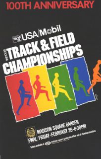 Indoor Track Field Championships 100th Anniversary Poster
