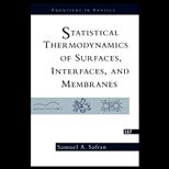 Stat. Thermodynamics of Surface., Interfaces