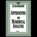 Afternotes on Numerical Analysis