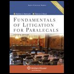 Fundamentals of Litigation for Paralegals   With CD