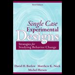 Single Case Experimental Designs