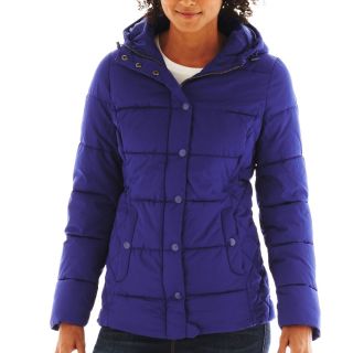 St. Johns Bay Puffer Jacket, Verve Violet, Womens