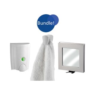 B.Smart Shower Organizer Bundle, White