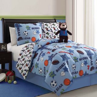 Zoomates Brady the Bear Reversible Comforter Set, Boys