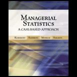 Managerial Statistics   Text