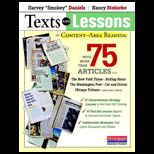 Texts and Lessons for Content Area Reading