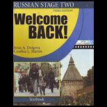 Russian Stage 2 Welcome Back   Text and Dvd