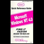 DDC Quick Reference Guide to Ms. Windows NT 4.0