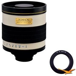 Rokinon 800mm F8.0 Mirror Lens for Sony E Mount (NEX) (White Body)   800M
