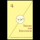 Theory for Education