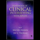 Handbook of Clinical Interviewing with Adults