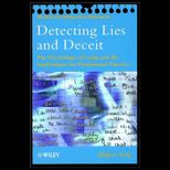 Detecting Lies and Deceit  The Psychology of Lying and the Implications for Professional Practice