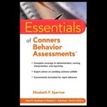 Essentials of Conners Behavior Assessment