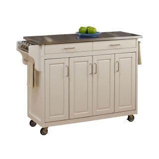 Create Your Own Large Kitchen Cart, White