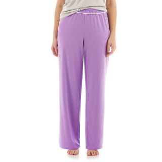LIZ CLAIBORNE Knit Sleep Pants   Plus, Purple, Womens