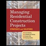 Managing Residential Construct. Projects