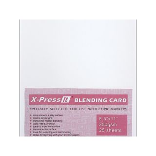 25 Pack X Press Blending Card, White