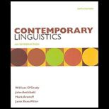 Contemporary Linguistics   With Study Guide