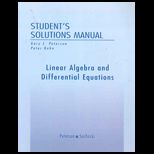 Linear Algebra and Differential Equations   Student Solutions Manual
