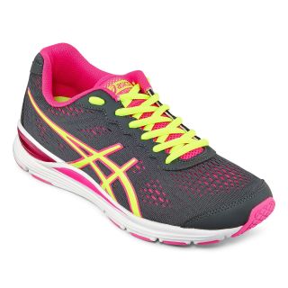 Asics GEL Storm 2 Womens Running Shoes, Yellow/Gray/Pink