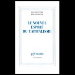 Le Noufvel Espirit Du Capitalisme