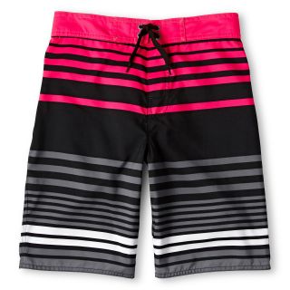 ARIZONA Striped Swim Trunks   Boys 6 18, Pink, Boys