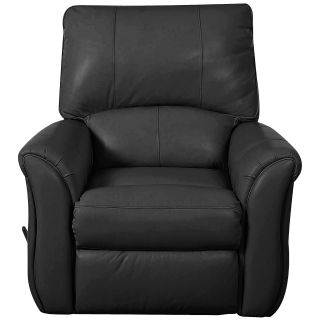 Olson Leather Recliner, Black