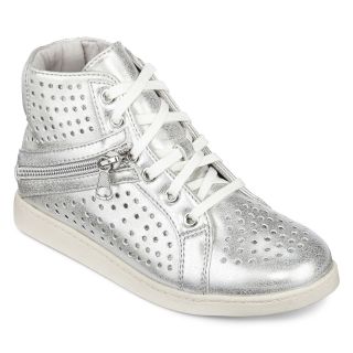 Stevies Dolly Girls Sneakers, Silver, Girls