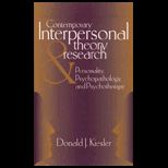 Contemporary Interpersonal Theory and Research  Personality, Psychopathology, and Psychotherapy