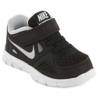 Nike Flex Run Toddler Boys Running Shoes, Black/White, Black/White, Boys