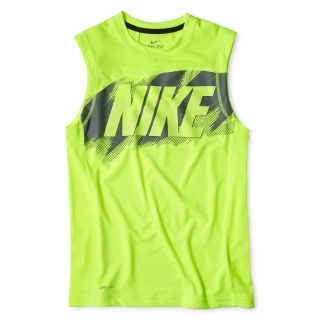 Nike Dri FIT Muscle Tee   Boys 8 20, Volt, Boys