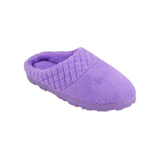 MUK LUKS Micro Chenille Slippers, Lavender (Purple), Womens