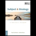 Subject and Strategy Writers Reader