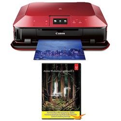 Canon MG7120 Wireless Inkjet Photo All In One Printer   Red w/ Photoshop Lightro