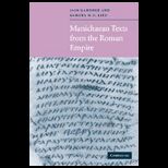 Manichaean Texts From the Roman Empire