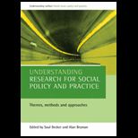 Understanding Research for Soc. Policy