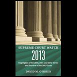 Supreme Court Watch 2013