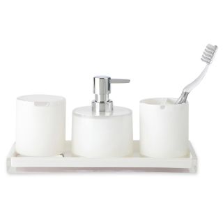 JCP Home Collection  Home 4 pc. Acrylic Bath Set, White