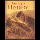 World History with Student Activity.  Volumes A and B