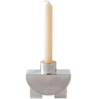 MICHAEL GRAVES Design Half Moon Candleholder, Silver