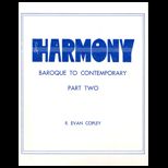 Harmony, Part 2  Baroque to Contemporary  Text Only