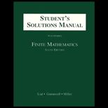 Finite Mathematics, Students Solutions Manual / With Disk