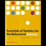 Essentials of Statistics for the Behavioral Sciences (Custom)