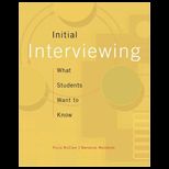 Initial Interviewing   With DVD