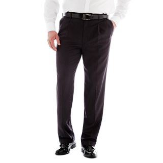 Stafford Year Round Pleated Pants Big and Tall, Grey, Mens