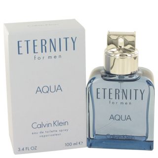 Eternity Aqua for Men by Calvin Klein EDT Spray 3.4 oz