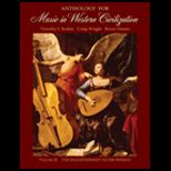 Anthology for Music in Western Civilization , Volume 2